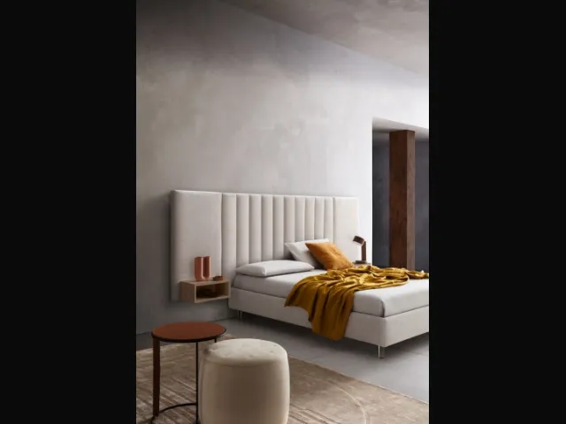 Letto Tile in tessuto imbottito di Le Comfort