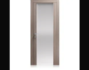 Porta per interni Liss Vetro Large in laminato finitura Ontario Polvere e cristallo di Ferrero Legno